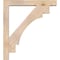 Ekena Millwork Merced Block Smooth Bracket w/ Offset Brace, Douglas Fir, 5 1/2"W x 34"D x 38"H BKT0604X34X38MRC05SDF - alternate 4